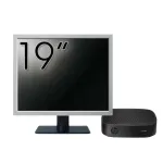 Pachet PC Second Hand HP T430 Thin Client, Intel Celeron N4000 1.10-2.60GHz, 2GB DDR4, 16GB SSD + Monitor 19" NewTechnology Media