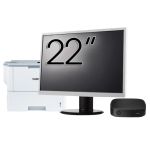 Pachet PC Second Hand HP T430 Thin Client, Intel Celeron N4000 1.10-2.60GHz, 2GB DDR4, 16GB SSD + Monitor 22&quot; &amp; Imprimanta Brother HL-L6300DW NewTechnology Media