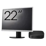 Pachet PC Second Hand HP T430 Thin Client, Intel Celeron N4000 1.10-2.60GHz, 2GB DDR4, 16GB SSD + Monitor 22" NewTechnology Media