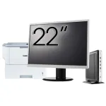 Pachet PC Second Hand HP T630 Thin Client, AMD GX-420GI 2.00GHz, 8GB DDR4, 128GB SSD + Monitor 22" &amp; Imprimanta Brother HL-L6300DW NewTechnology Media