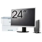 Pachet PC Second Hand HP T630 Thin Client, AMD GX-420GI 2.00GHz, 8GB DDR4, 128GB SSD + Monitor 24" &amp; Imprimanta Brother HL-L6300DW NewTechnology Media