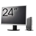 Pachet PC Second Hand HP T630 Thin Client, AMD GX-420GI 2.00GHz, 8GB DDR4, 128GB SSD + Monitor 24" NewTechnology Media
