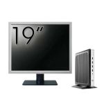 Pachet PC Second Hand HP T630 Thin Client, AMD GX-420GI 2.00GHz, 8GB DDR4, 32GB SSD Flash + Monitor 19&quot; NewTechnology Media