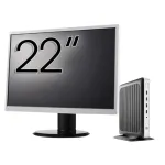 Pachet PC Second Hand HP T630 Thin Client, AMD GX-420GI 2.00GHz, 8GB DDR4, 32GB SSD Flash + Monitor 22" NewTechnology Media