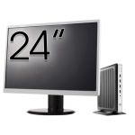 Pachet PC Second Hand HP T630 Thin Client, AMD GX-420GI 2.00GHz, 8GB DDR4, 32GB SSD Flash + Monitor 24&quot; NewTechnology Media