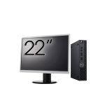 Pachet Calculator Second Hand DELL OptiPlex 3070 Mini, Intel Core i3-9100T 3.10 - 3.70GHz, 8GB DDR4, 256GB SSD + Monitor 22 Inch NewTechnology Media