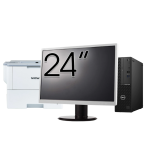 Pachet Calculator Second Hand DELL OptiPlex 3080 SFF, Intel Core i5-10500 3.10 - 4.50GHz, 8GB DDR4, 256GB SSD + Monitor 24 Inch + Imprimanta Brother HL-L6300DW NewTechnology Media
