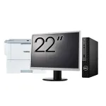Pachet Calculator Second Hand DELL OptiPlex 3090 Mini PC, Intel Core i3-10105T 3.00 - 3.90GHz, 8GB DDR4, 256GB SSD + Monitor 22" + Imprimanta Brother HL-L6300DW NewTechnology Media