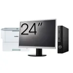 Pachet Calculator Second Hand DELL OptiPlex 3090 Mini PC, Intel Core i3-10105T 3.00 - 3.90GHz, 8GB DDR4, 256GB SSD + Monitor 24" + Imprimanta Brother HL-L6300DW NewTechnology Media