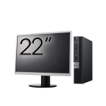 Pachet Calculator Second Hand DELL OptiPlex 7060 Mini PC, Intel Core i3-8100T 3.10GHz, 8GB DDR4, 256GB SSD + Monitor 22 Inch NewTechnology Media