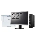 Pachet Calculator Second Hand DELL OptiPlex 7080 Mini PC, Intel Core i5-10500T 2.30 - 3.80GHz, 8GB DDR4, 256GB SSD + Monitor 22" + Imprimanta Brother HL-L6300DW NewTechnology Media