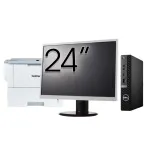 Pachet Calculator Second Hand DELL OptiPlex 7080 Mini PC, Intel Core i5-10500T 2.30 - 3.80GHz, 8GB DDR4, 256GB SSD + Monitor 24" + Imprimanta Brother HL-L6300DW NewTechnology Media
