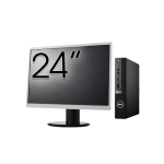 Pachet Calculator Second Hand DELL OptiPlex 7080 Mini PC, Intel Core i5-10500T 2.30 - 3.80GHz, 8GB DDR4, 256GB SSD + Monitor 24&quot; NewTechnology Media