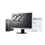 Pachet Calculator Second Hand Fujitsu Esprimo D556 SFF, Intel Core i3-6100 3.70GHz, 8GB DDR4, 256GB SSD + Monitor 22&quot; + Imprimanta Brother HL-L6300DW NewTechnology Media