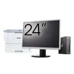 Pachet Calculator Second Hand Fujitsu Esprimo Q958 Mini PC, Intel Core i5-8400 2.80 - 4.00GHz, 8GB DDR4, 256GB SSD + Monitor 24" + Imprimanta Brother HL-L6300DW NewTechnology Media