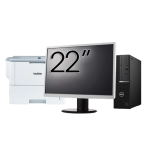 Pachet Second Hand DELL OptiPlex 5090 SFF, Intel Core i5-10500 3.10 - 4.50GHz, 8GB DDR4, 256GB SSD + Monitor 22&quot; + Imprimanta Brother HL-L6300DW NewTechnology Media