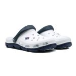 Papuci/saboti, clogs, pentru barbati, spuma EVA, alb si albastru inchis, marimea 41, Jose Amorales GartenVIP DiyLine