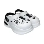 Papuci/saboti, clogs, pentru femei, spuma EVA, alb si negru, marimea 38, Jose Amorales GartenVIP DiyLine