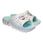 Papuci/slapi pentru femei, spuma EVA, alb si turcoaz, marimea 37, Jose Amorales GartenVIP DiyLine