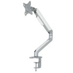 Suport Monitor Second Hand Humanscale, 17 - 32 Inch, 1 Monitor, VESA: 100 x 100, 75 x 75 mm, Culoare Argintiu + Alb NewTechnology Media