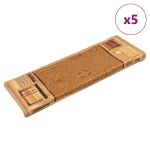 Covorașe scări autoadezive ,5 buc., bej ,65x21x4 cm GartenMobel Dekor
