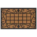 Covoraș de ușă dreptunghiular, 45x75 cm, cauciuc/nucă cocos GartenMobel Dekor