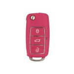 Carcasa Cheie Briceag VW 3 Butoane Roz-Magenta Design NOU AutoProtect KeyCars