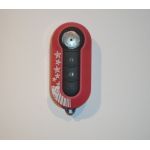 Carcasa Cheie Briceag Fiat 500 Rosie cu Stelute AutoProtect KeyCars
