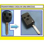 Carcasa Cheie Briceag Toyota 3 Butoane Pentru Transformat Lamela TOY43 AutoProtect KeyCars