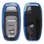 Husa Cheie Smartkey Audi 3 Butoane Albastra TPU+PC Audi A6 A7 A8 4G AutoProtect KeyCars