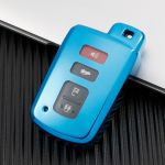 Husa TPU Cheie Smartkey Toyota Albastra AutoProtect KeyCars
