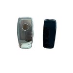 Husa Cheie Smartkey, Mercedes Benz 3 Butoane, Silver, TPU+PC, Model Nou AutoProtect KeyCars