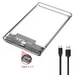 Rack extern pentru HDD 2.5" SATA, USB 3.0, Transparent, Type C AutoProtect KeyCars