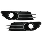 Set Grila Bara Fata Audi A6, C7, 4G, 2011-2014, cu loc de proiectoare, cu Cruise Control AutoProtect KeyCars