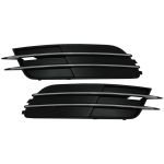 Set Grila Bara Fata Audi A6, C7, 4G, 2011-2014, fara loc de proiectoare, Cromate AutoProtect KeyCars