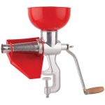 RESIGILAT - Masina Manuala de Tocat Rosii din Aluminiu, Inox si Plastic Alimentar pentru Macinat si Stors Suc de Rosii si Bulion