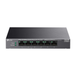 Switch LiteWave, 4 x RJ45 10/100 Mbps PoE, 2 x RJ45 10/100 Mbps, Buget PoE 41W, Unmanaged - TP-Link LS106LP SafetyGuard Surveillance