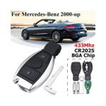 Cheie SmartKey Mercedes Benz 2 Butoane 433Mhz Completa AutoProtect KeyCars
