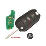 Cheie Briceag Peugeot 308, 3008, 3 Butoane, 433 Mhz, HITAG 4A Aes, cu buton Led AutoProtect KeyCars