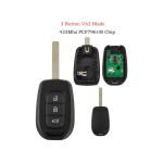 Cheie cu Telecomanda Renault 3 BUTOANE PCF7961M LAMELA VA2 AutoProtect KeyCars