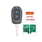 CHEIE CU CIP SI TELECOMANDA DACIA LOGAN 2016+, DUSTER, DOKKER PCF7961M HITAG AES CHIP LAMELA HU136 AutoProtect KeyCars