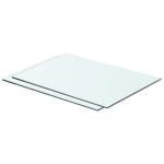 Rafturi, 2 buc., 50 x 30 cm, panouri sticlă transparentă GartenMobel Dekor