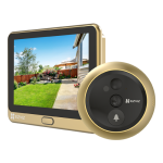 Vizor electronic smart, Wi-Fi, FullHD, monitor 4.3 inch, sonerie, acumulator 4600mAh, Auriu - EZVIZ CS-DP2C-Golden SafetyGuard Surveillance