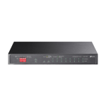 Switch 2 x RJ45 1G PoE++, 6 x RJ45 1G PoE+, 1 x RJ45 1G, 1 x combo RJ45/SFP 1G, Unmanaged - TP-Link TL-SG1210PP SafetyGuard Surveillance