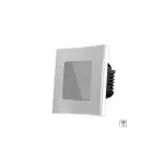 Intrerupator Dublu Wi-Fi cu Touch din Sticla si Rama de Aluminiu LUXION SmartElectro IntelligentHouse