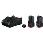 Bosch 2xGBA12V + GAL12V-40 Set 2 acumulatori Li-Ion, 12V, 2Ah + Incarcator rapid de 4Ah ProAdvanced PowerfulTools