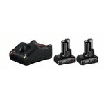 Bosch 2xGBA12V + GAL12V-40 Set 2 acumulatori Li-Ion, 12V, 6Ah + Incarcator rapid de 4Ah ProAdvanced PowerfulTools