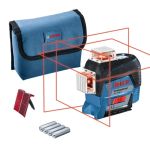 Bosch GLL 3-80C + LR7 in L-boxx,  30 m, 630 - 650 nm ProAdvanced PowerfulTools