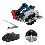 Bosch GKS 185-LI Ferăstrău circular cu acumulator 18V, 20x165mm + GBA 18V, 5.0Ah + GAL 18V-40 ProAdvanced PowerfulTools