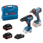 Bosch Set GSR 18V-50 Masina de gaurit + GDX 180-LI Masina de infiletat + 2 x acumulator GBA 18V, 5.0 Ah + incarcator rapid GAL 18V-40 ProAdvanced PowerfulTools